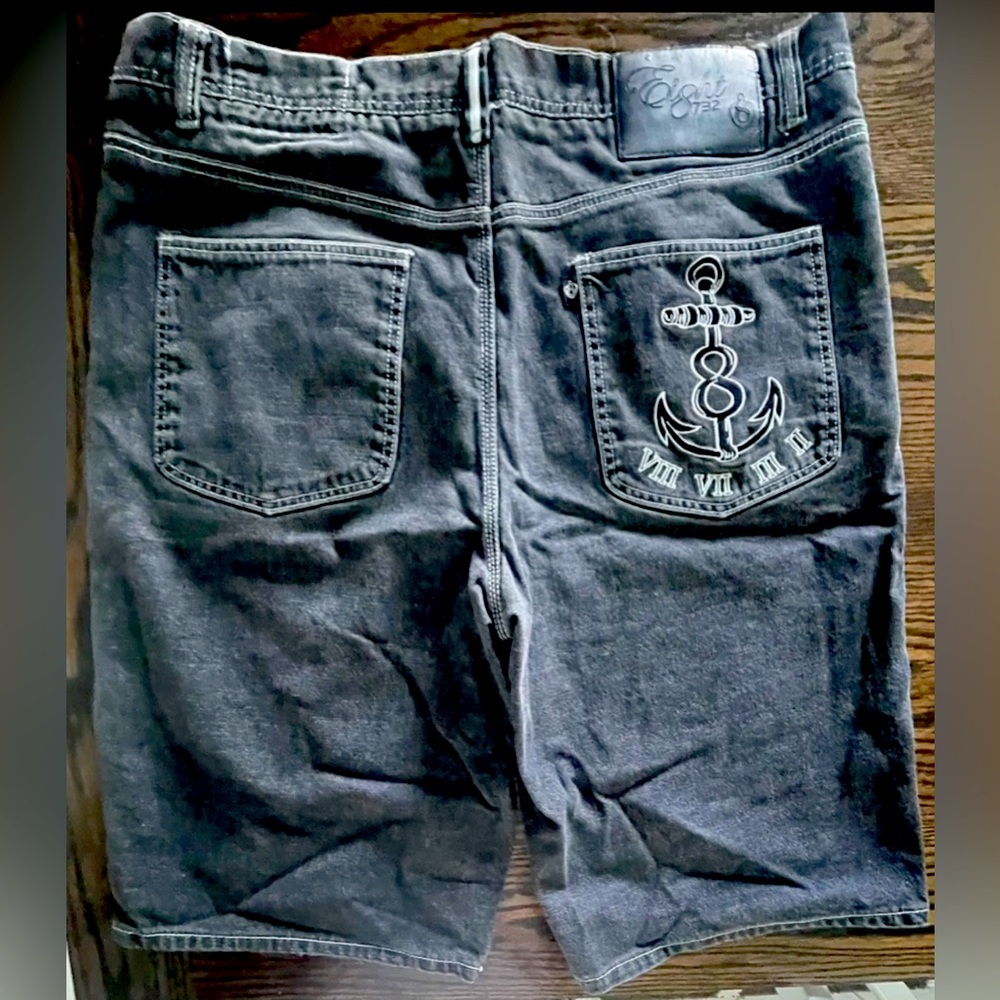 Eight Seven Thirty Two Men’s Jean Shorts Size 40 Waist Denim Wide Leg